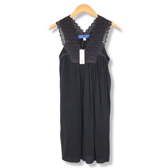 NEW Francesca's Blue Rain Women's Crochet Lace Sleeveless A Line Dress Small‎ - Picture 1 of 10
